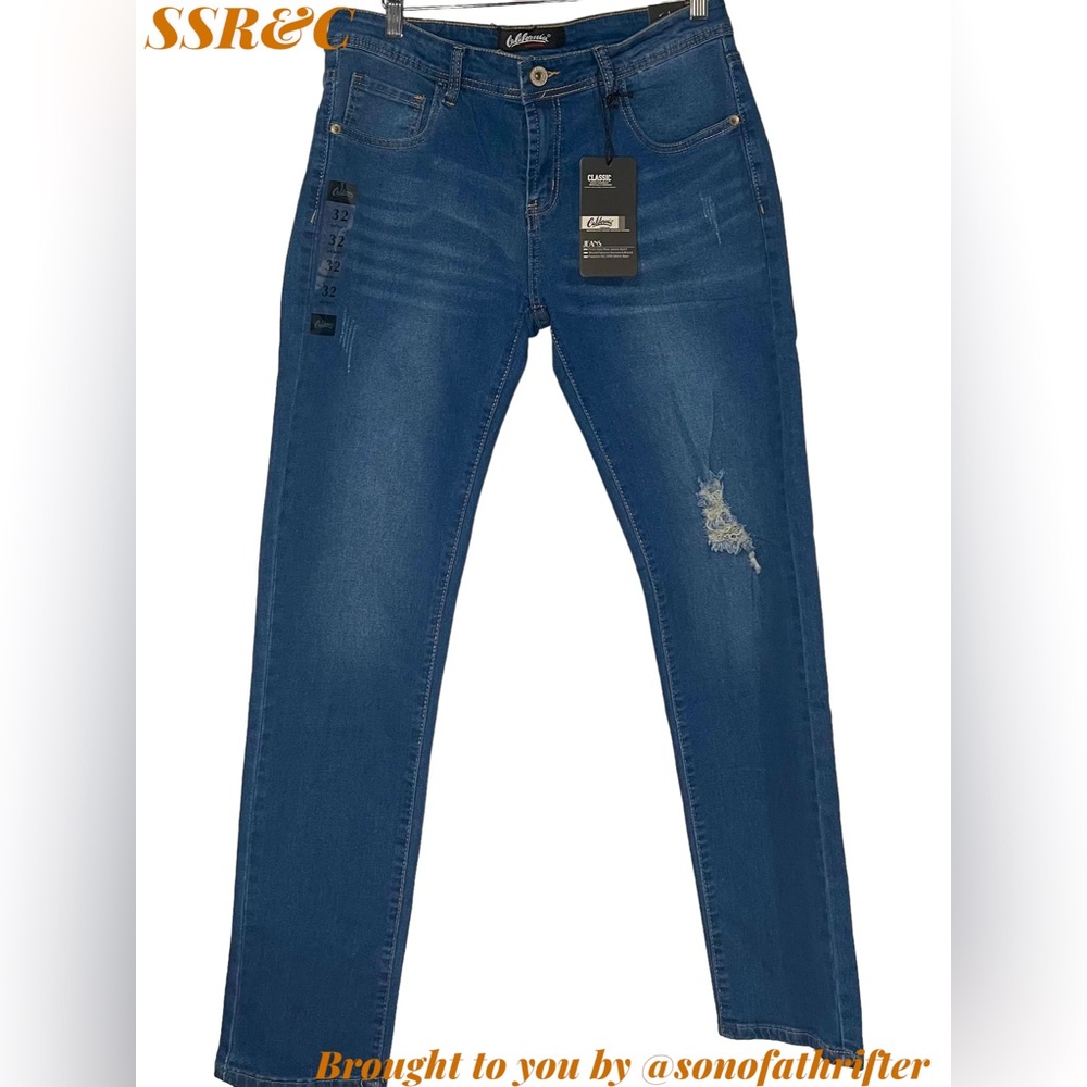 Nwt Men’s California Vintage Med Blue Jeans- Size 32 Waist